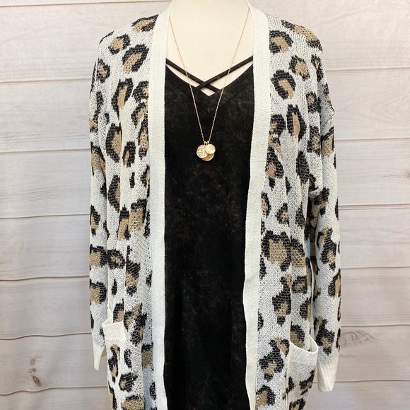 Leopard Print Lightweight Cardigan - Picture 6 of 10
